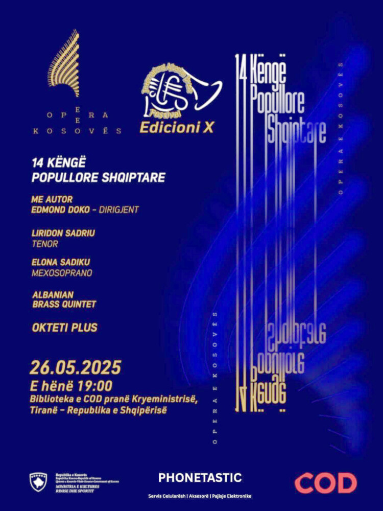 Muzika popullore lirike shqiptare në një format bashkëkohor, në kuadër të International Albanian Brass Festival