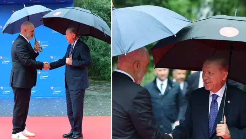 Prapaskena nga Samiti në Tiranë/ Atletet e bardha të Ramës tërheqin vëmendjen e Erdogan, komenti që i bëri (Video)