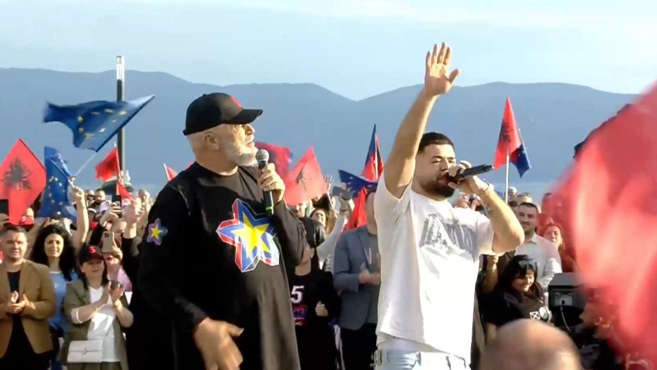 Rama ‘surprizon’ vlonjatët, për herë të parë këndon në fushatë bashkë me Noizyn