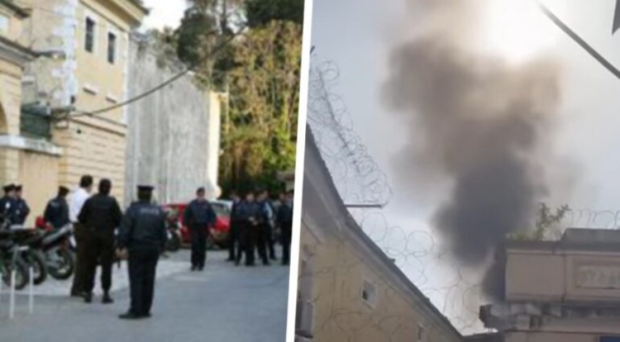 Revoltë në burgun e Korfuzit! Të burgosurit shqiptarë dhe gjeorgjianë i vënë flakën dyshekëve
