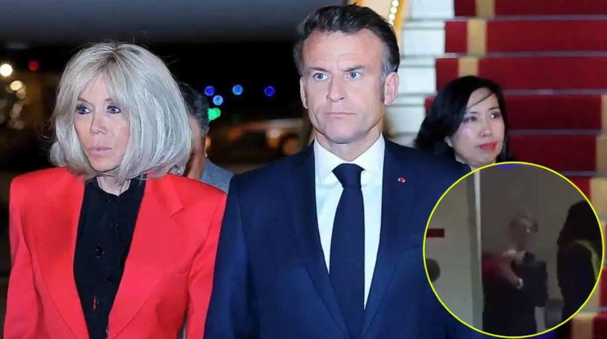 Shuplaka nga bashkëshortja, presidenti Macron: Po bënim shaka