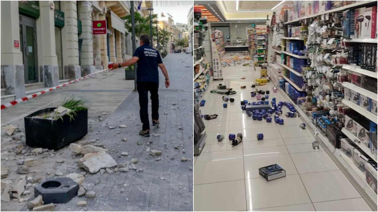 VIDEO/ Tërmeti i fortë “shkund” Greqinë, banorët braktisin shtëpitë, sa ishte magnituda