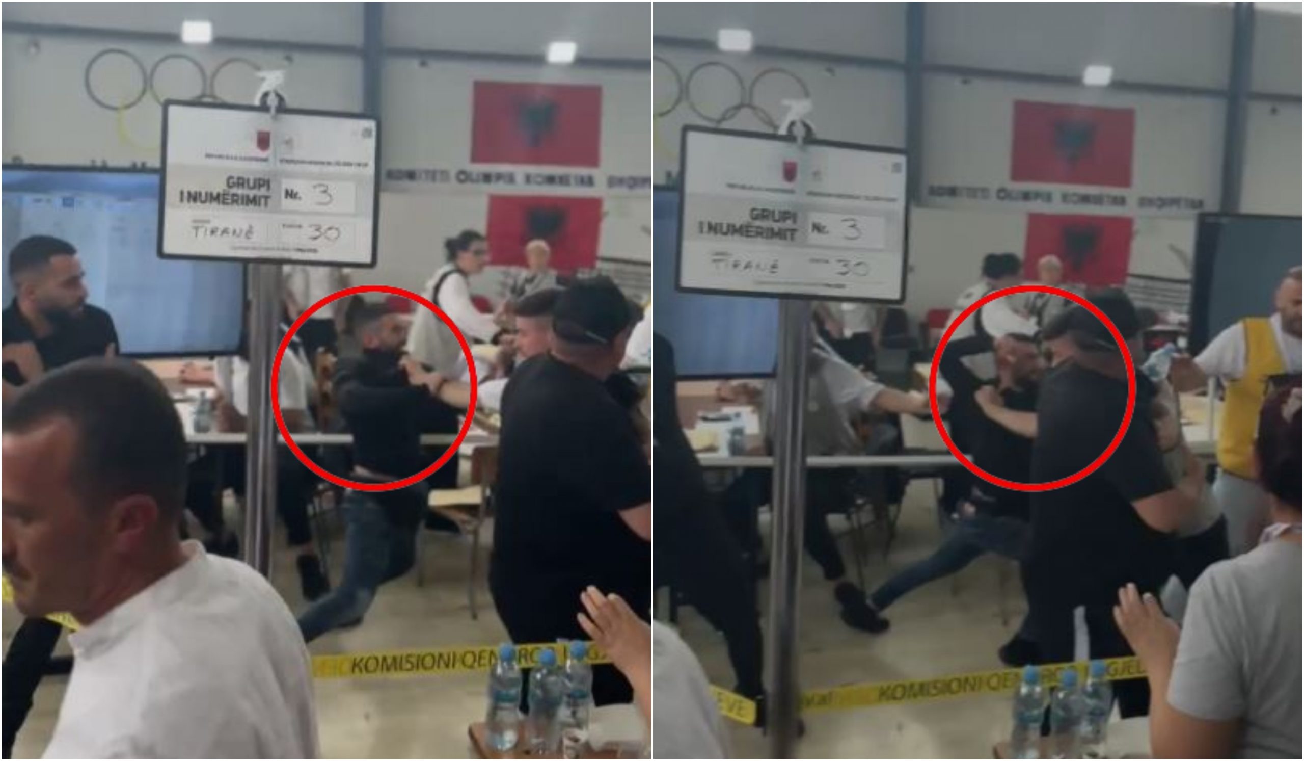 VIDEO/ Vëzhguesi godet me grusht kryetarin e KZAZ në Kashar