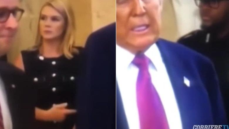 VIDEO/ Zëdhënësja e Trump largon policin me ngjyrë nga sfondi i presidentit
