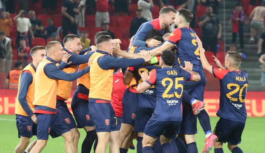 Vllaznia ‘shkatërron’ Dinamo City-n në “Arenën Kombëtare” dhe siguron finalen e madhe të 12 majit për titullin kampion