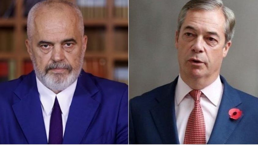 “1 në 48 shqiptarë në Britani janë në burg”, Farage i rikthehet Ramës me tone të ashpra: Do t’i kthejmë të burgosurit..