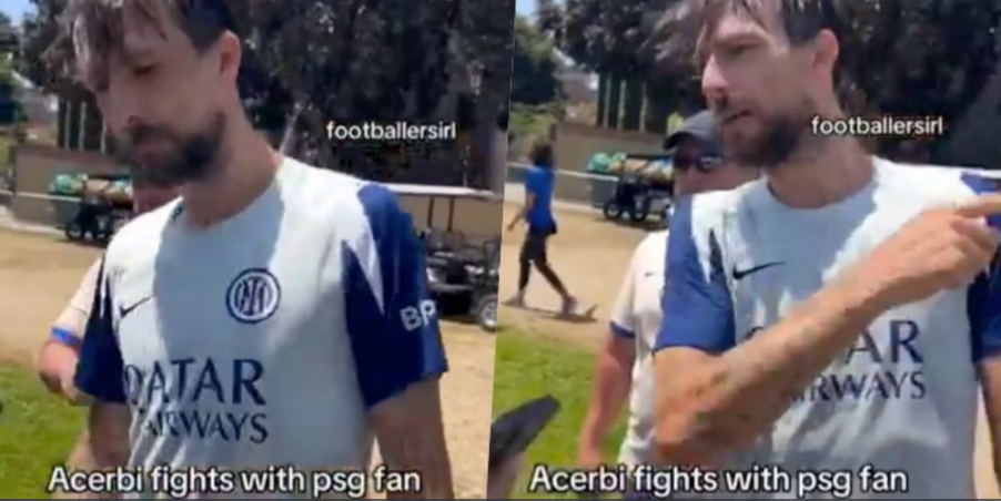Acerbi, reagimi nervoz ndaj tifozit të PSG-së bëhet “viral”: Unë të rrah keq, jam i çmendur…