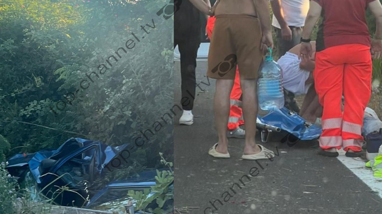 Aksident i rëndë në aksin Shkodër – Muriqan, dy të lënduar! Makina bëhet ‘copash’