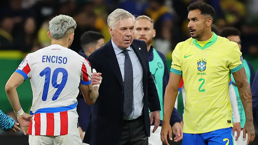 Ancelotti çon Brazilin në Botëror. 1-0 ndaj Paraguajit, kualifikim matematik me dy ndeshje përpara