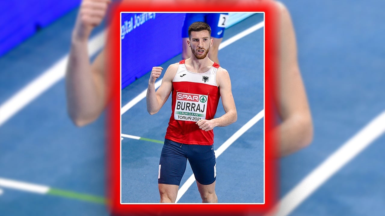 Atleti Burraj mban lart emrin e atletikës shqiptare, vendos rekord të ri