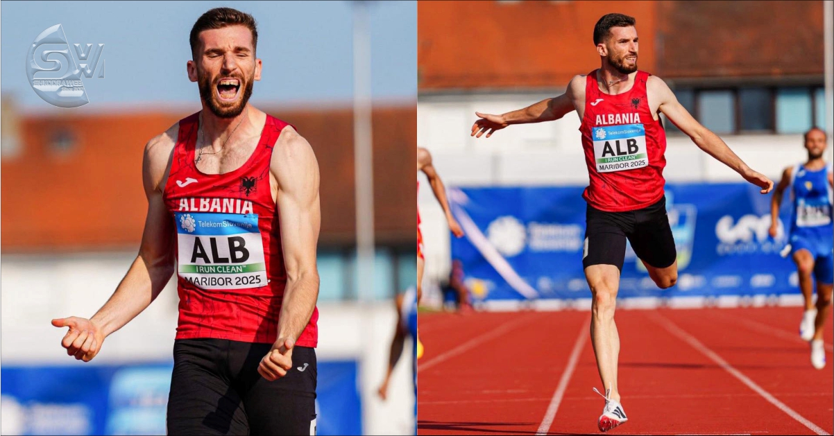 Atleti shkodran Franko Burraj rekord kombëtar në 400 m dhe medalje e artë në Kampionatin Europian…