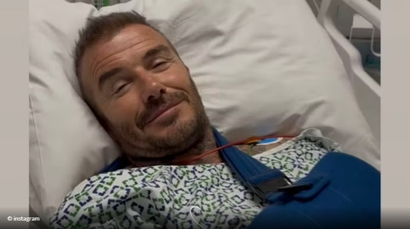 Beckham fotografohet në një shtrat spitali; fajin e ka dëmtimi i 22 viteve më parë