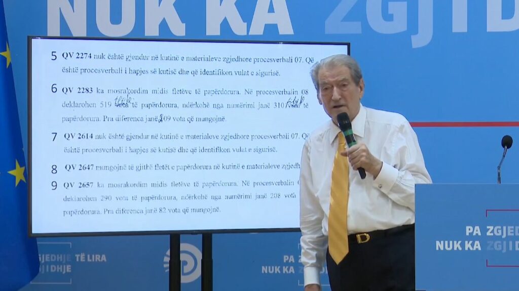 Berisha: Përveç trenit bullgar, u përdor mbushja dhe zëvendësimi i kutive të votimit