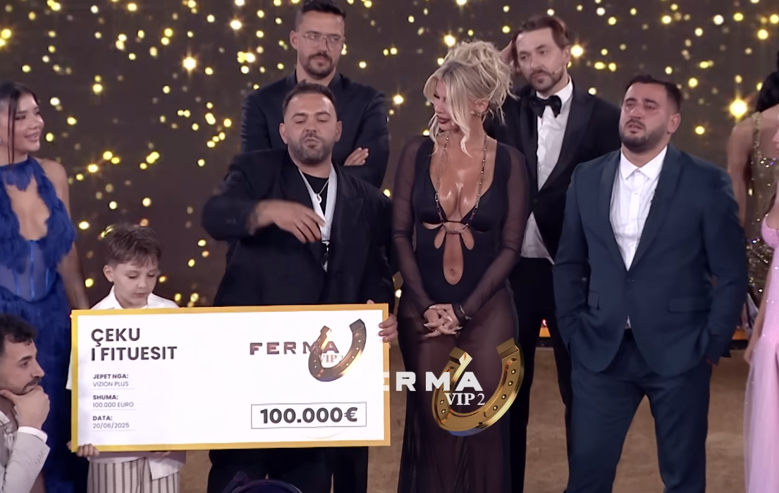 Big Basta fituesi i Ferma VIP 2, finalja spektakolare mbajti të mbërthyer publkun pas ekranit të Vizion Plus