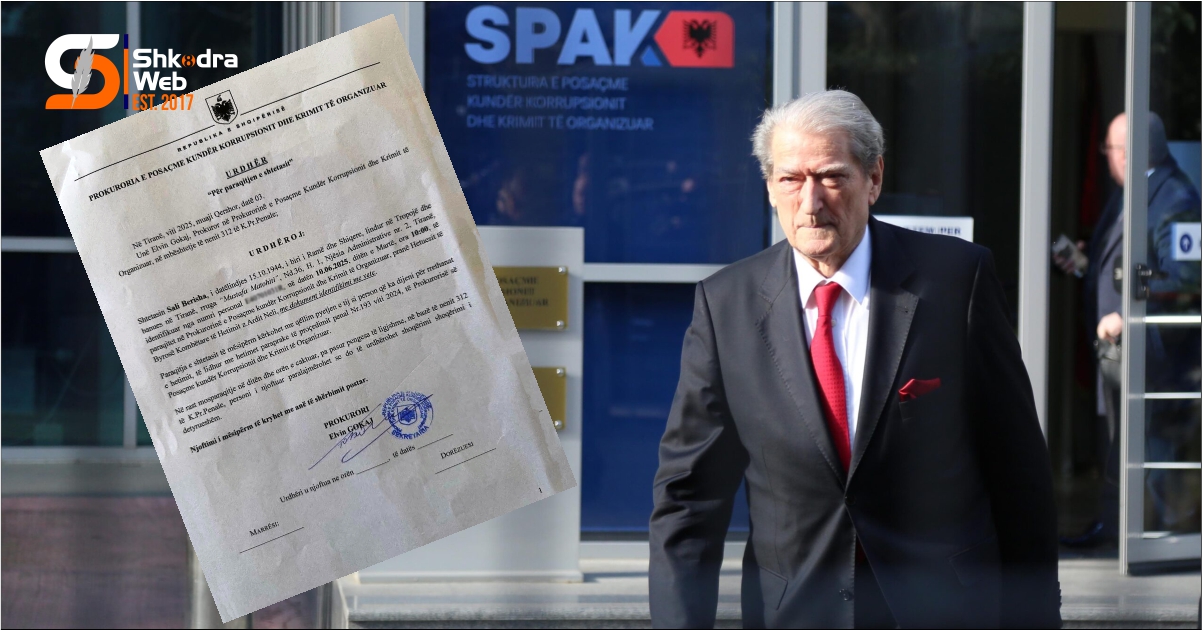 DOKUMENTI – Tjetër çeshtje në SPAK për liderin e opozitës, Sali Berisha urdhërohet të paraqitet…