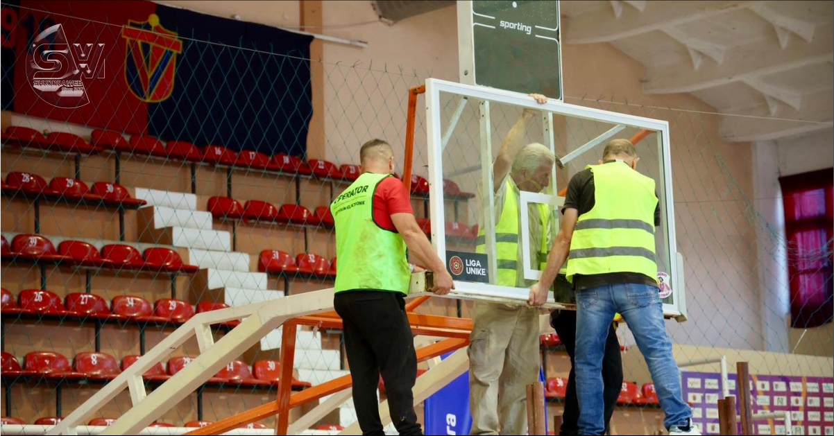 FOTO – Kampionati Europian i Basketbollit U-16 në Shkodër, punime për kushte optimale në “Qazim Dervishi”