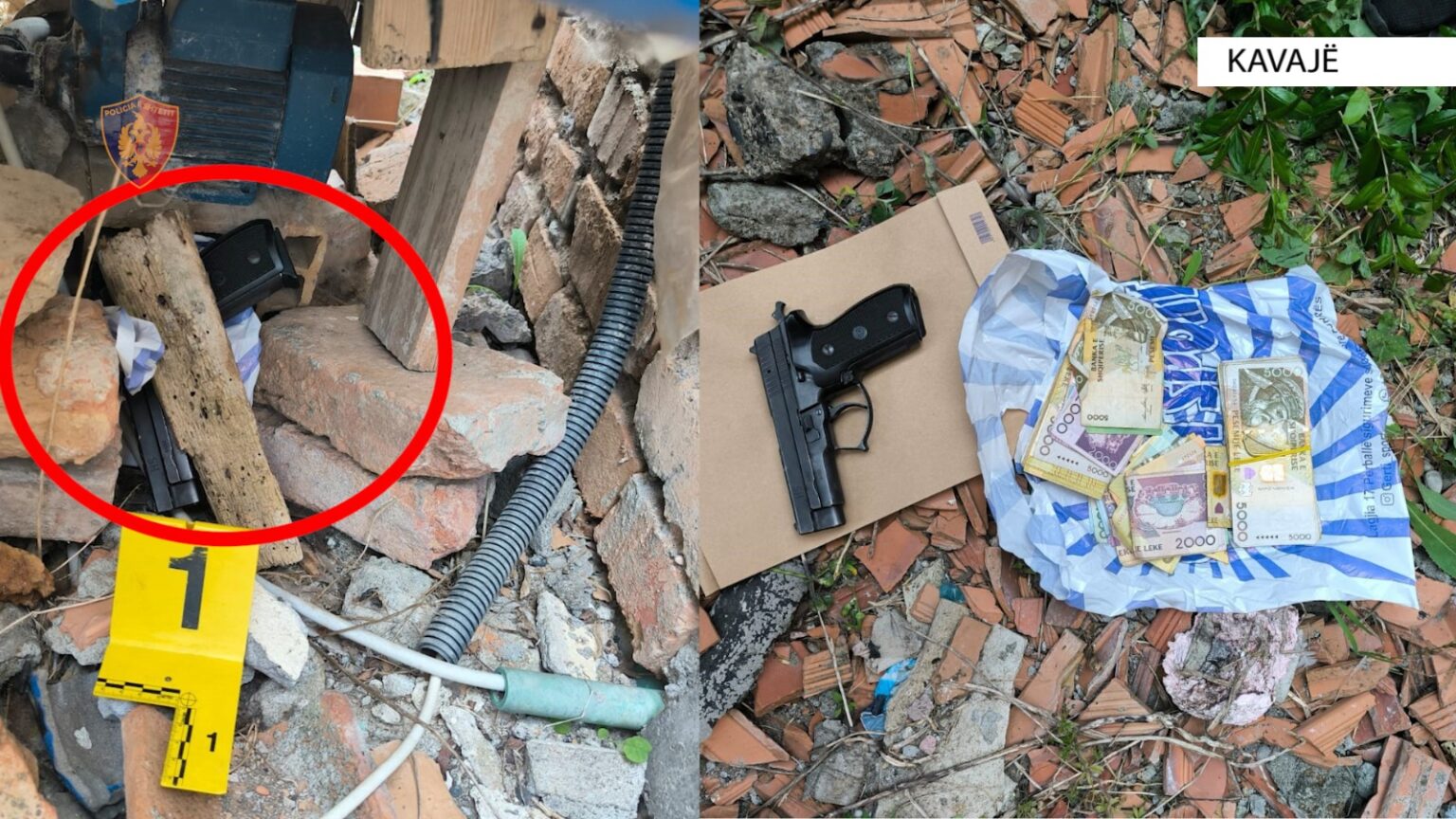 Gjendet e fshehur në mur pistoleta, u përdor gjatë konfliktit të sotëm në fshatin Gosë, arrestohet 56-vjeçari