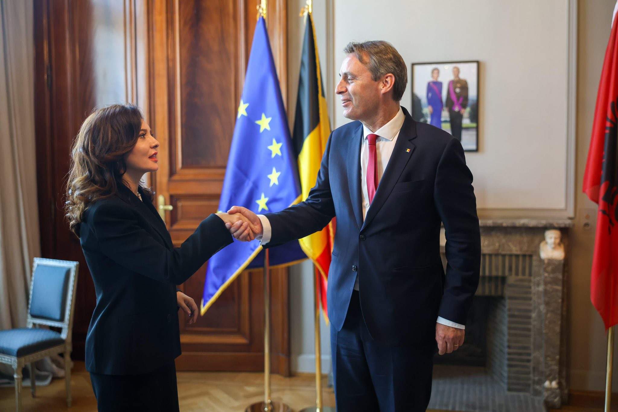 Kryeparlamentarja Spiropali në Belgjikë, pritet nga presidenti i Senatit: Thellim i bashkëpunimit