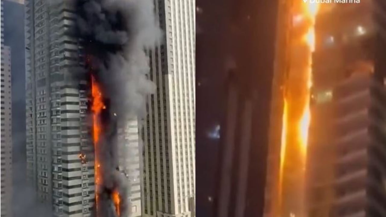 Përfshihet nga flakët rrokaqielli në Dubai, evakuohen 400 banorë nga godina, pamjet e frikshme