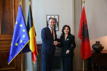 Spiropali takime intensive në Bruksel me Kryetarin e Senatit belg Blondel dhe Kryeparlamentarin ukrainas Stefanchuk