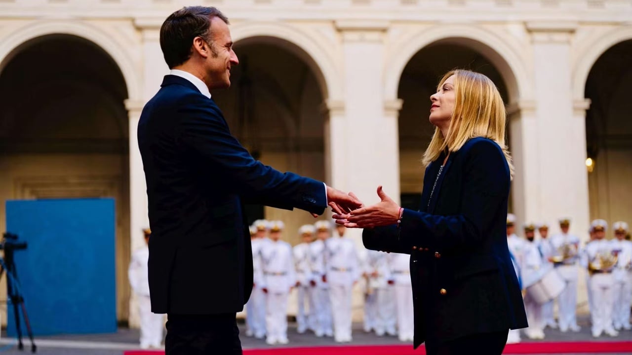 Ukraina, konkurrueshmëria e BE-së dhe e ardhmja e bashkëpunimit franko-italian/ Çfarë u diskutua në takimin tre-orësh mes Melonit dhe Macron