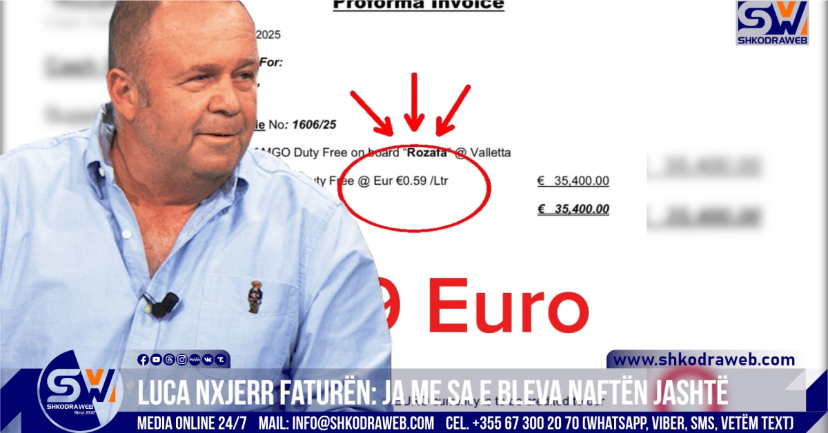 VIDEO – Biznesmeni Gjergj Luca publikon faturën, ja me sa e blen karburantin për anijet jashtë vendit…