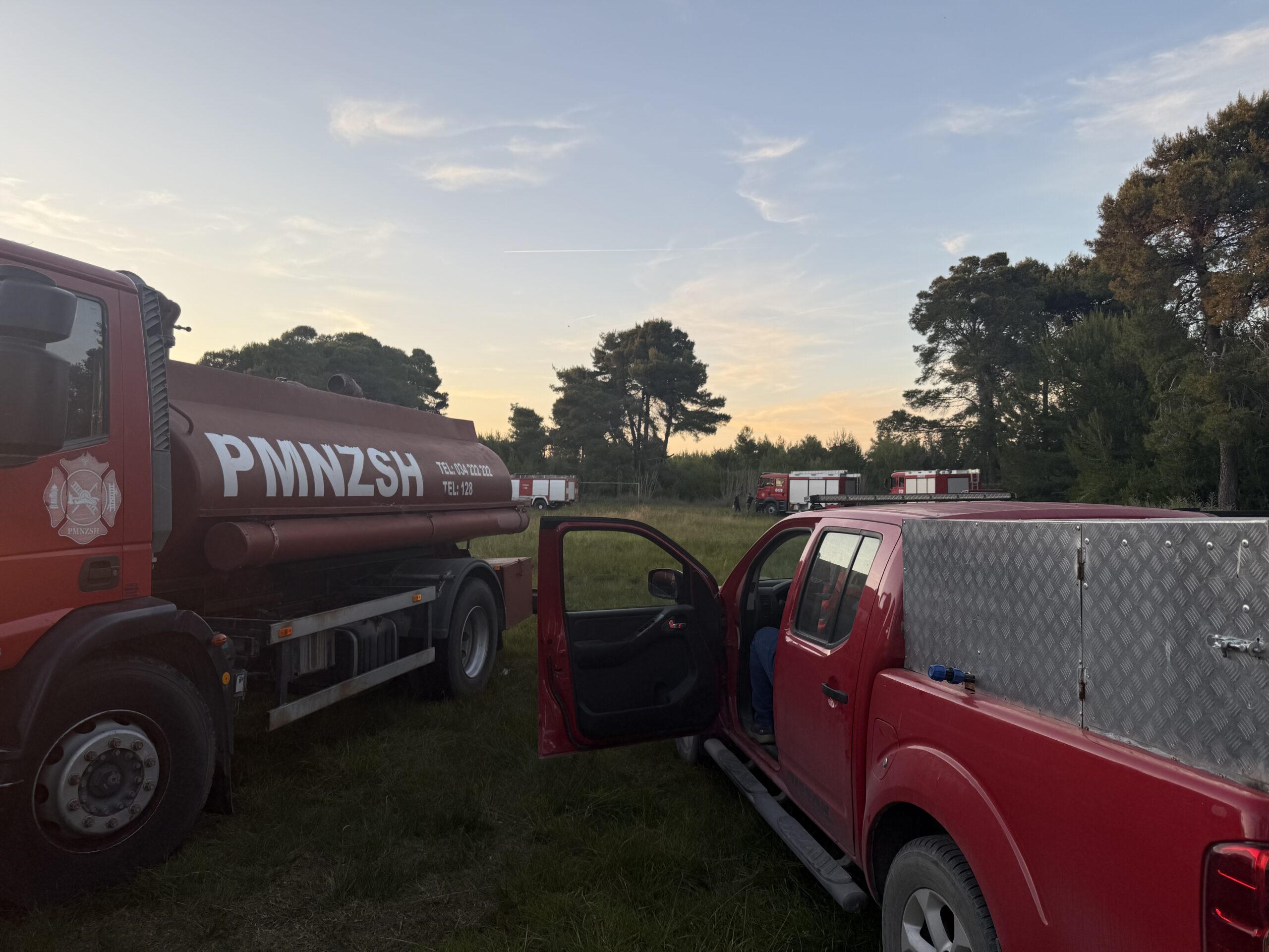 Zjarri në pyllin e Darëzezës riaktivizohet – Terreni i vështirë pengon ndërhyrjen, forca të shumta në terren