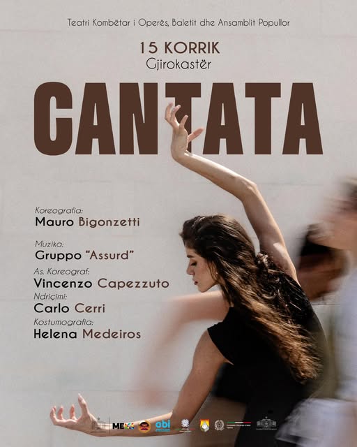 “Cantata” me muzikën e grupit “Assurd” dhe koreografinë e Mauro Bigonzetti-t udhëton drejt Gjirokastrës