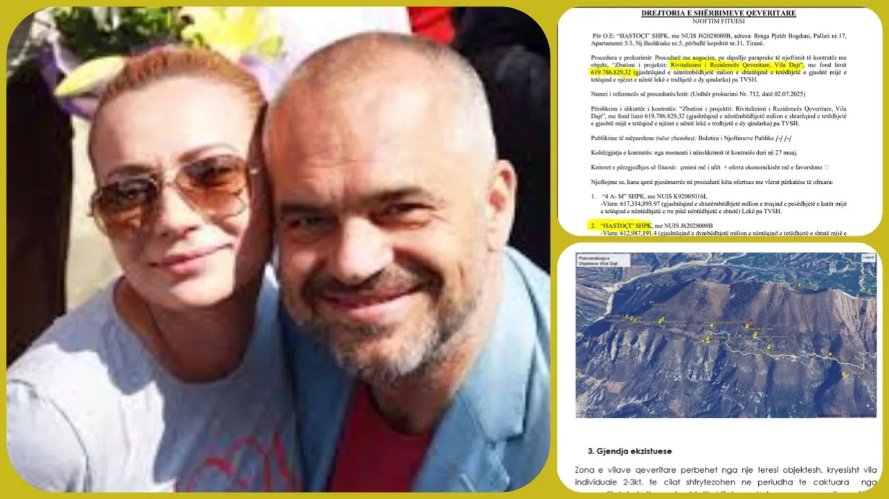 Dhurata ‘dhuron’ 6.2 milionë euro për ‘vilën’ e Edi Ramës në Dajt