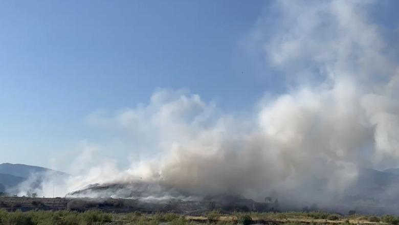 Djegia e mbetjeve në landfillin e Elbasanit, ekspertët: Rrezik kancerogjen për banorët