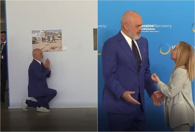 “E bëri sërish për herë të tretë”! Mediat italiane: Gjunjëzimi i Ramës para Melonit është kthyer në një ritual