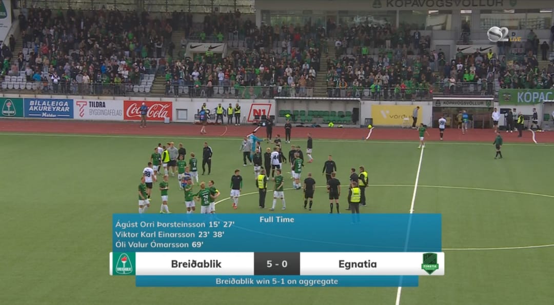 E FUNDIT/ Egnatia turpërohet në Islandë, Breidabliku e eleminon me goleadë