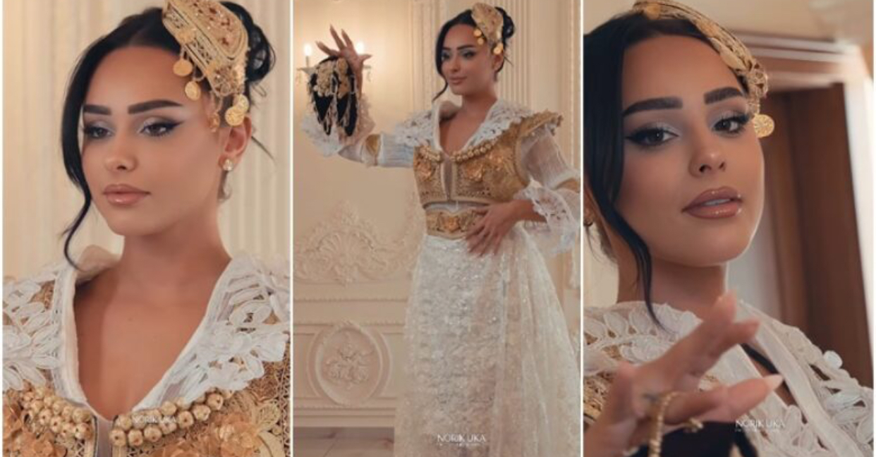 Egli Tako mahnit me veshje tradicionale shqiptare