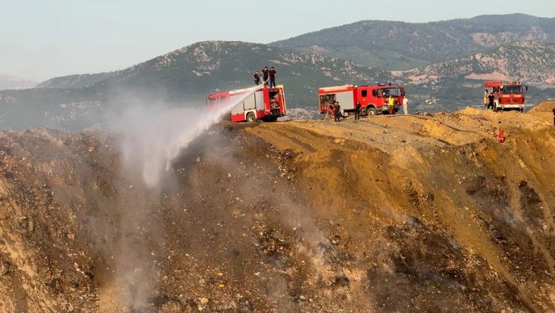 Elbasani më në fund ‘merr frymë’/ Zjarri në landfill pas 6 ditësh në prag të shuarjes totale