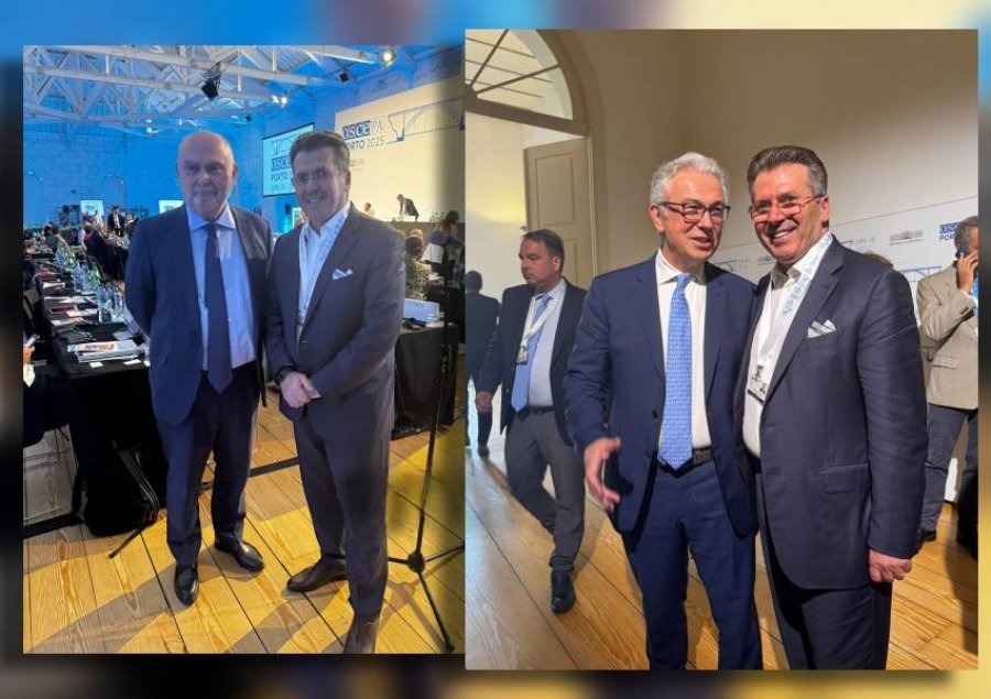 Fatmir Mediu takon zyrtarë të lartë të OSBE-së dhe Këshillit të Europës në Porto