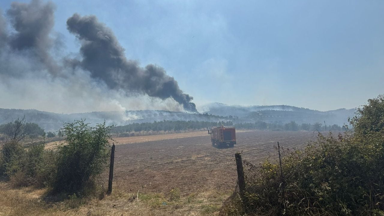 Fiket zjarri që rrezikonte zonat e banuara në Belsh, ndërhyrja nga ajri solli shuarjen e flakëve