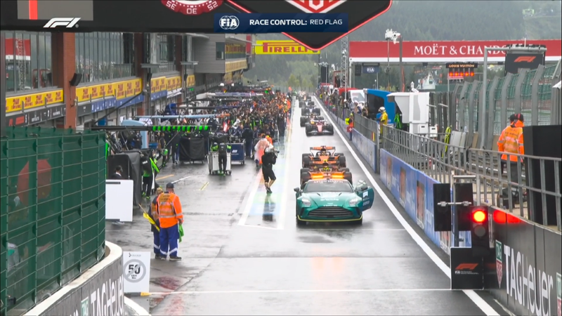 Flamur i kuq! Pezullohet që në start gara e Çmimit të Madh të Belgjikës në Formula 1