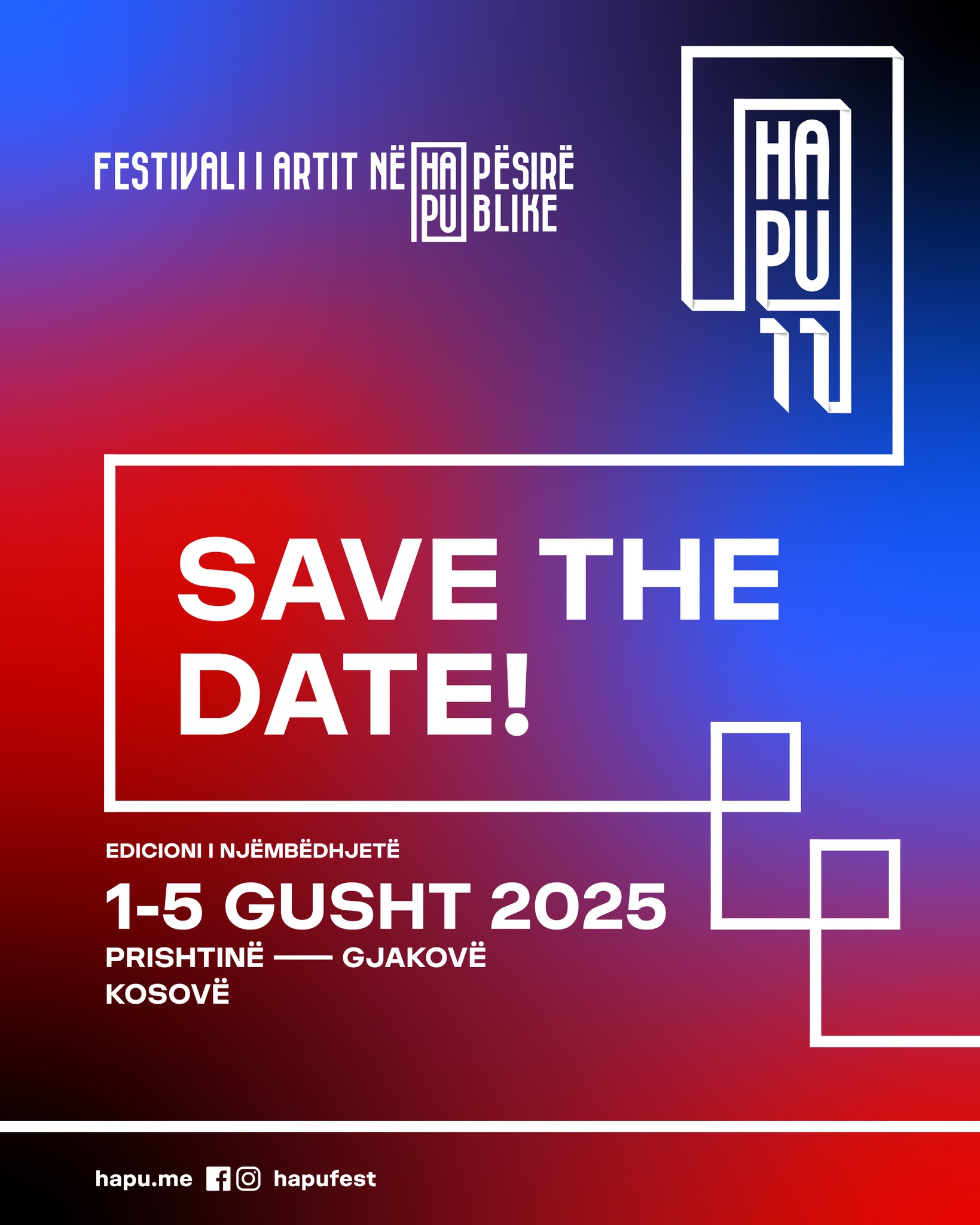 HAPU 2025: Festivali që e shndërron hapësirën publike në skenë arti, për herë të parë edhe në Gjakovë