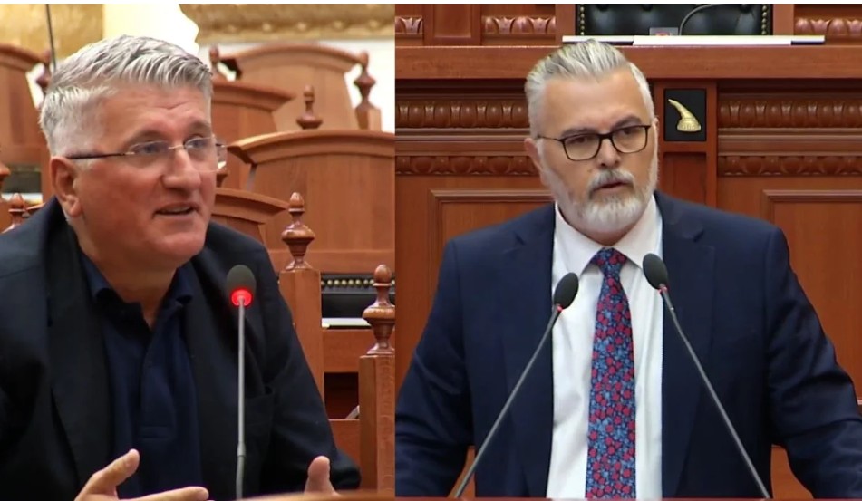 Ironi mes Toni Gogut dhe Agron Gjekmarkajt në Kuvend