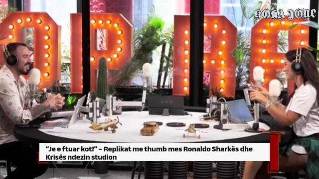 “Je e ftuar kot!”, Replikat me thumb mes Ronaldo Sharkës dhe Krisës ndezin studion