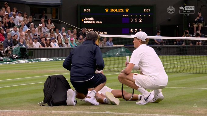 Kryesonte 2-0 ndaj Siner, Dimitrov tërhiqet në ndeshjen e jetës