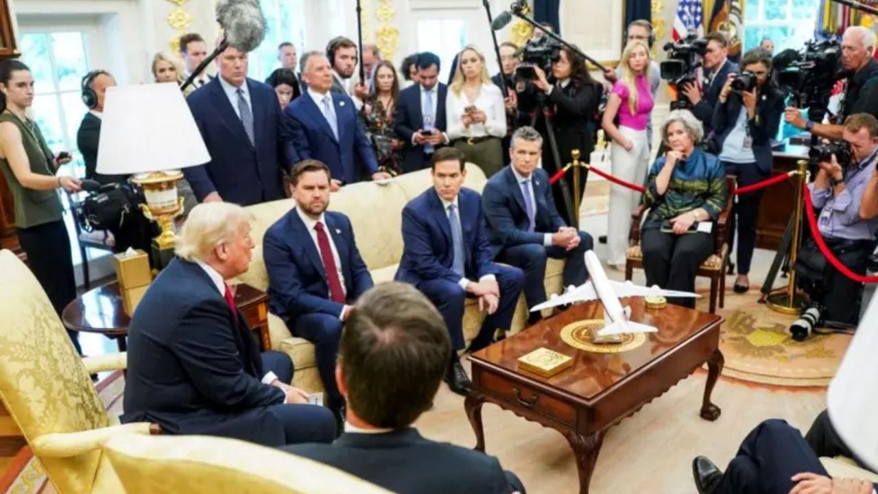 “Mos më bëni pyetje të tilla”, çfarë e nervozoi presidentin amerikan gjatë takimit me sekretarin e Përgjithshëm të NATO-s në Zyrën Ovale?