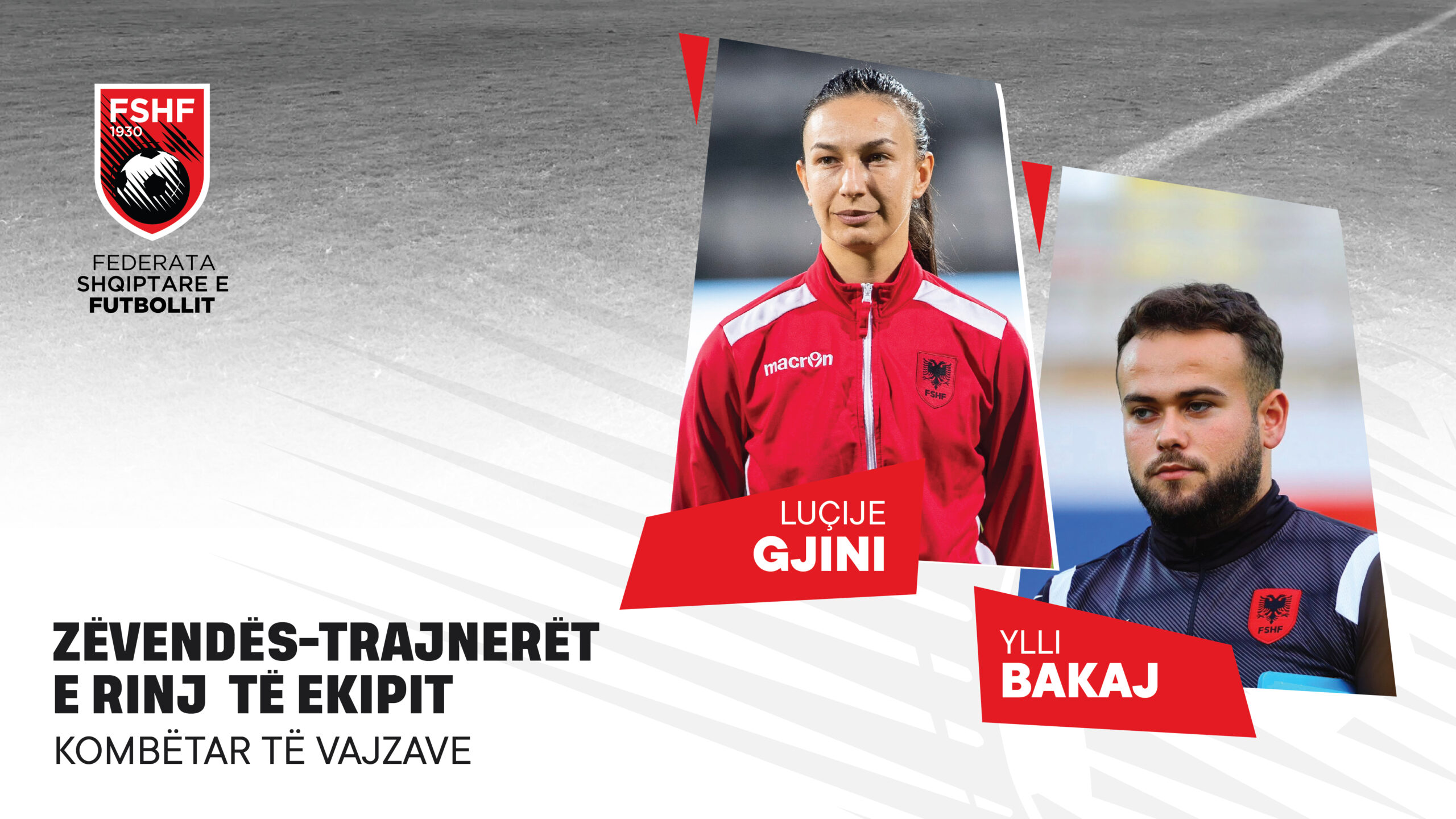 Ndryshime në stafin e ekipit kombëtar A të vajzave/ Luçije Gjini & Ylli Bakaj emërohen zëvendës-trajnerët e rinj