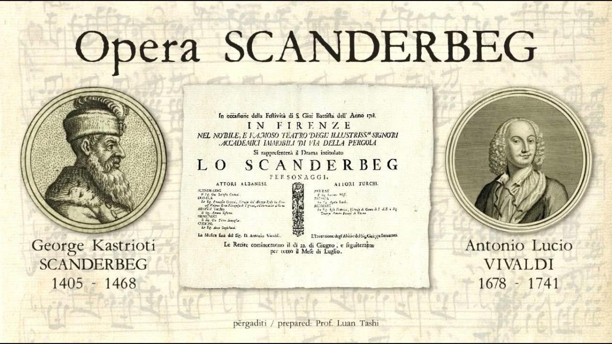 Në korrikun e 1718 shfaqej premierë në Firence opera “Skënderbeu” e Vivaldit