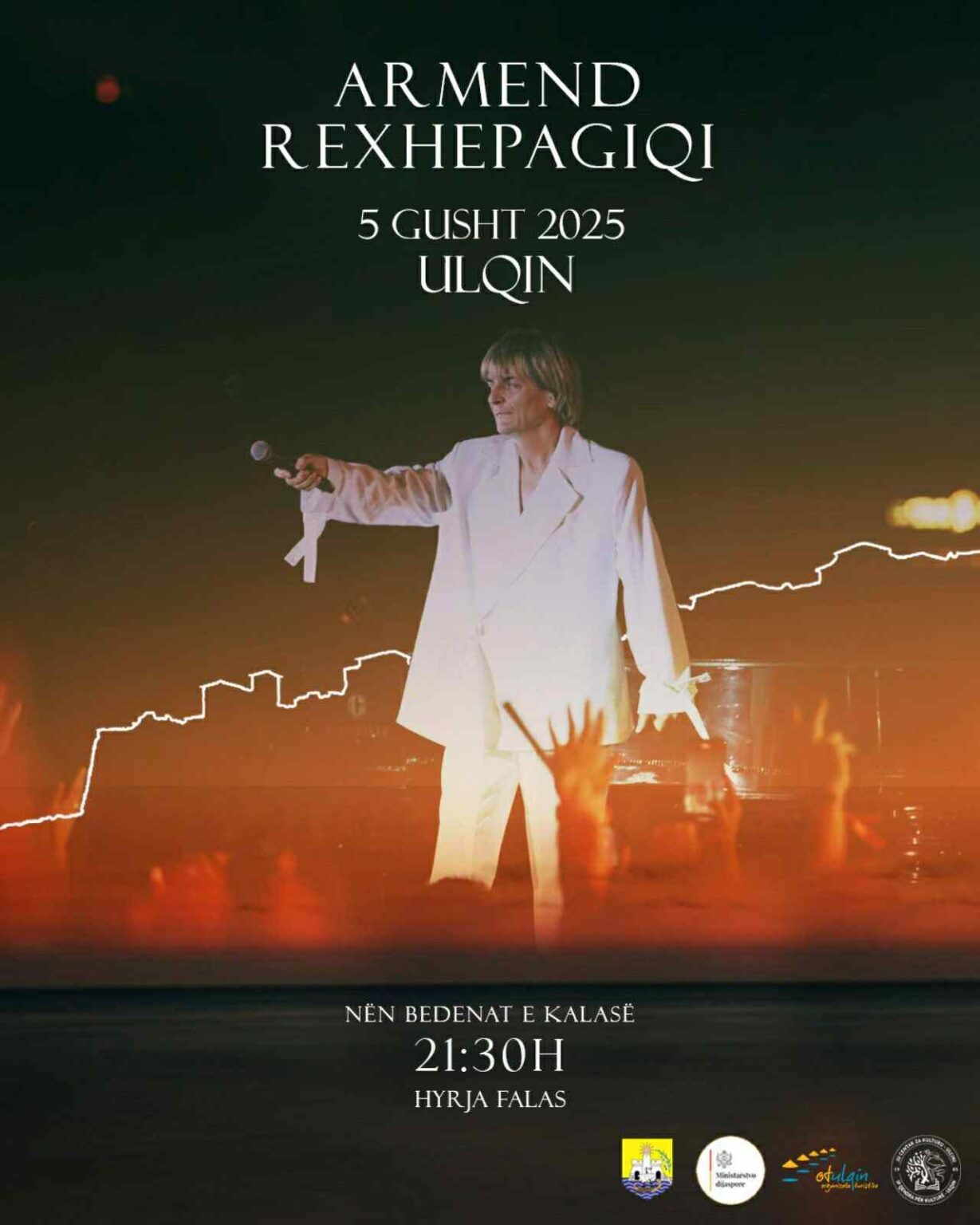 Një mbrëmje magjike në Kala: Koncerti falas i Armend Rexhepagiqit në Ulqin