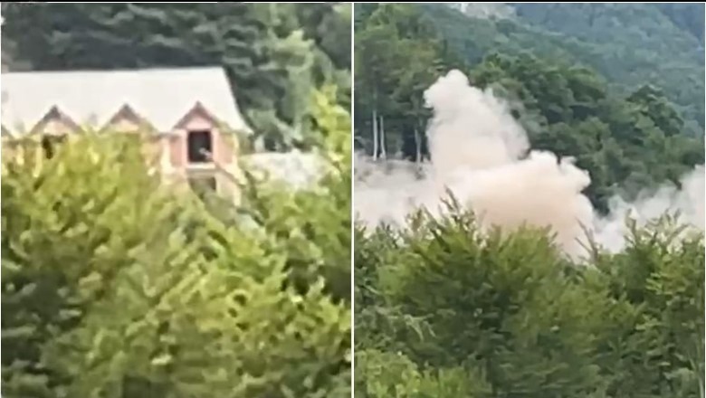 Përmbyllet aksioni ndaj objekteve pa leje në Theth/ Shembet me eksploziv ndërtesa e fundit