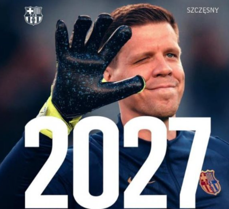 Szczesny rinovon dhe për dy sezone me Barcelonën