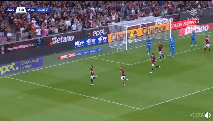 VIDEO/ Fitorja e parë në kampionat për këtë sezon, sulmuesi shqiptar realizon gol fantastik dhe nderon Spartën e Pragës