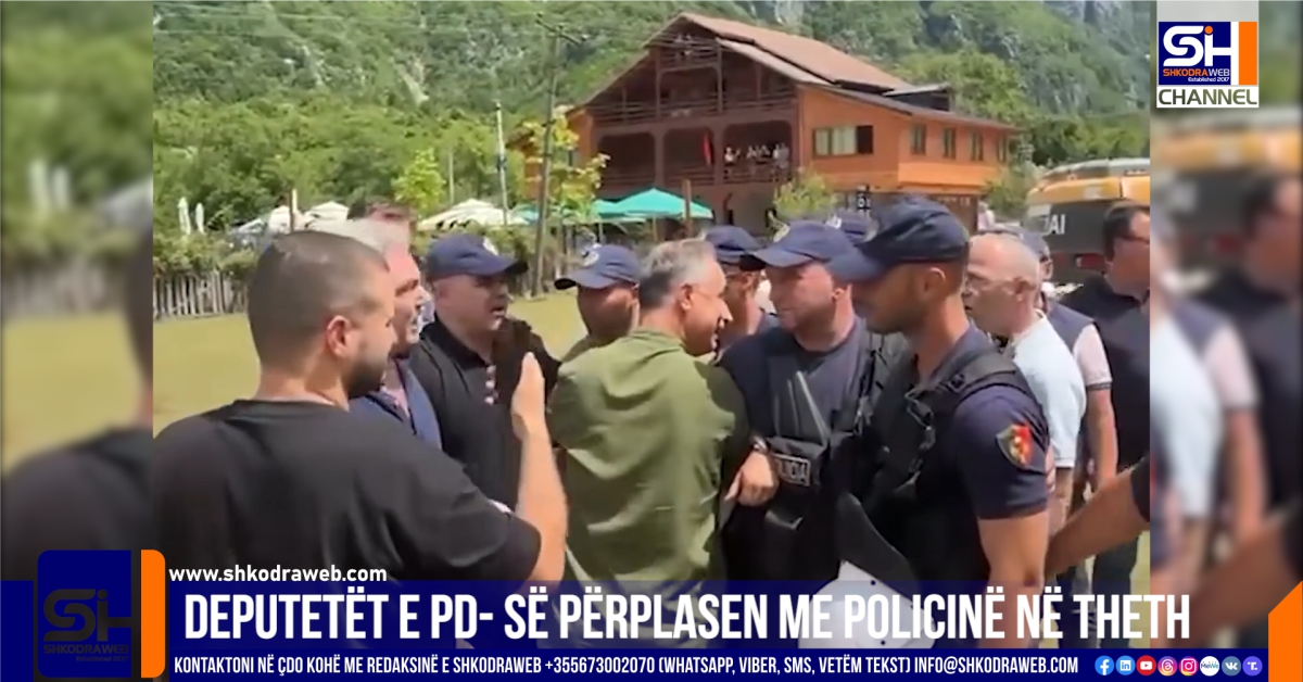 VIDEO – “Legen, afrohu se qenke i fortë ti”, deputetët e PD- së Boçi dhe Spahia përplasen me policinë në Theth