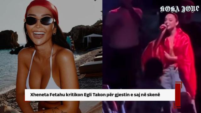 Xheneta Fetahu kritikon Egli Takon për gjestin e saj në skenë